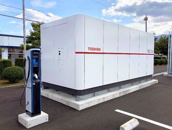 （H2nemulti station对电动汽车充电桩进行供电）